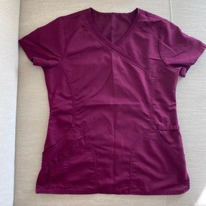 Burgundy scrubs